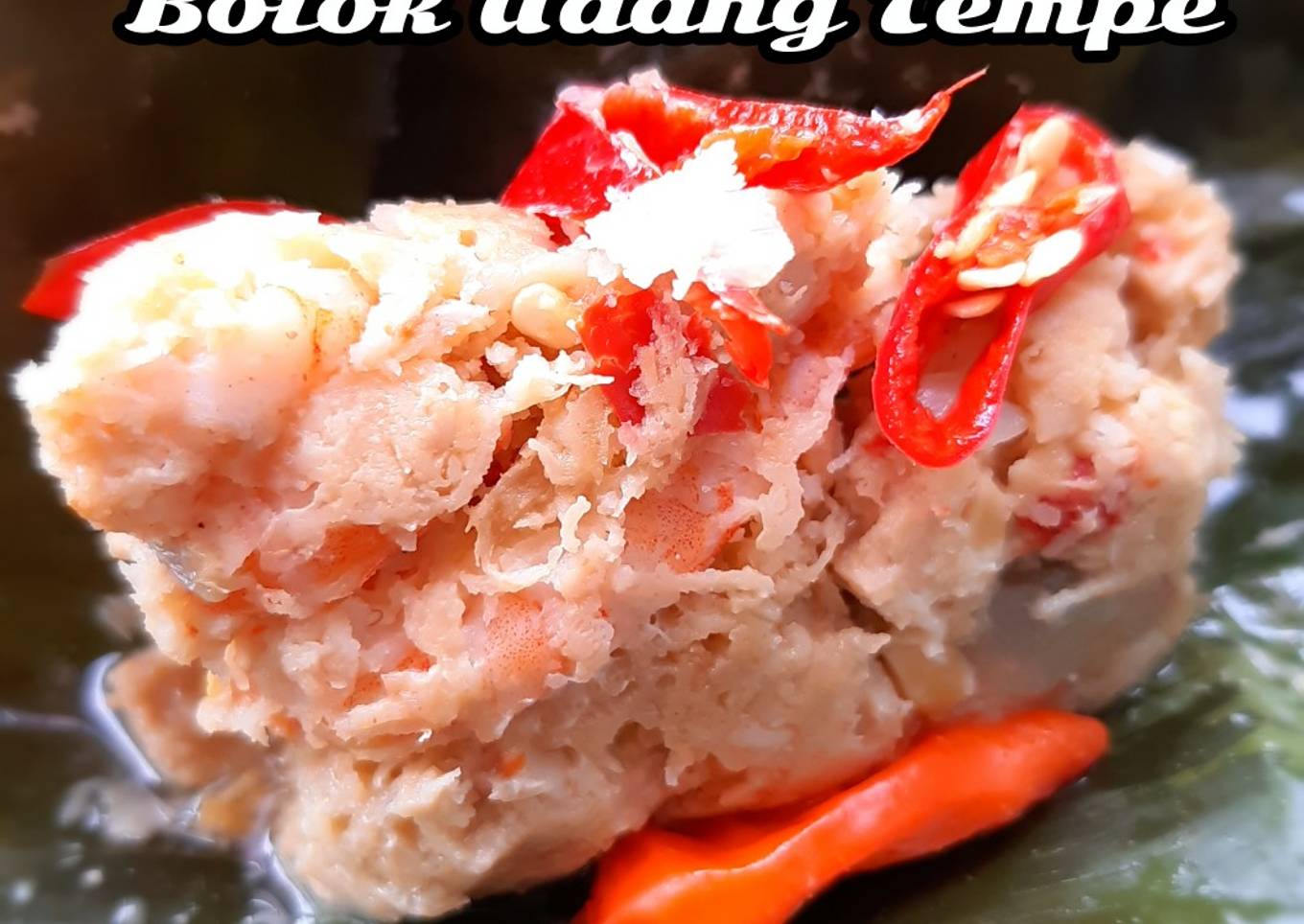 157.Botok Udang Tempe