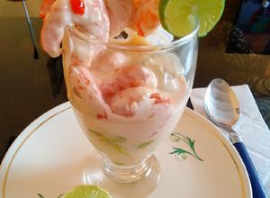 Una foto de Cocktail de langostinos