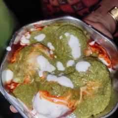 A picture of Dahi Vada.