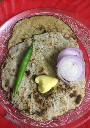 A picture of Jowar bhakri.