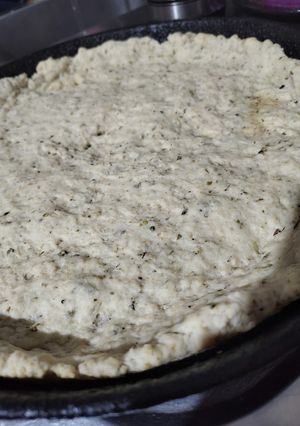 Una foto de Masa de tarta con ajo