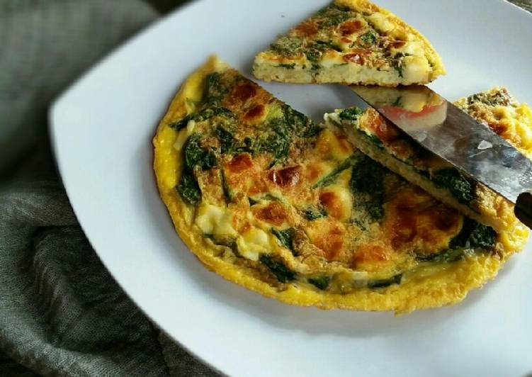 Spinach Rice Omelette