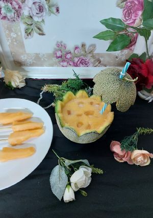 A picture of Sweet melon 🍈 juice 😋.