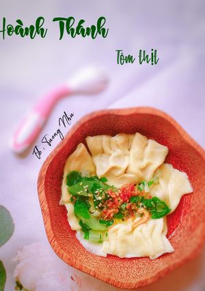 Hình của món Hoành Thánh tôm thịt - cho bé.