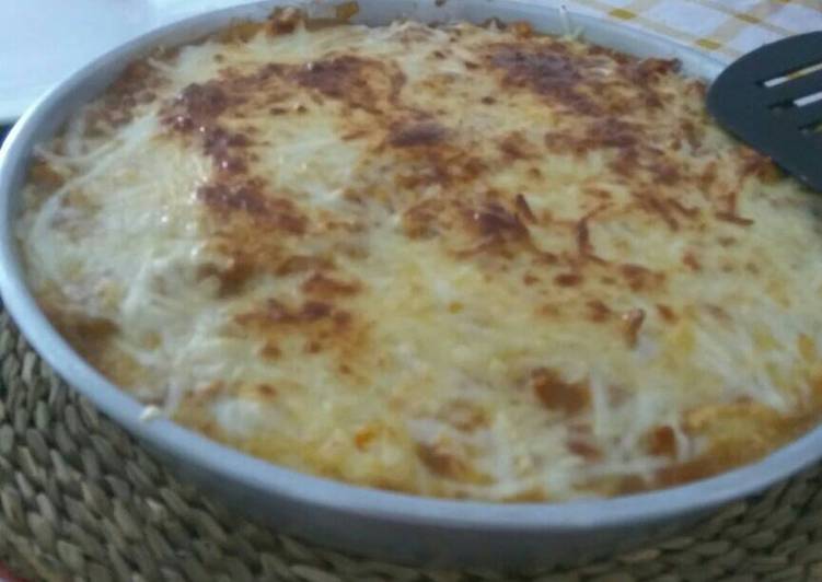 Pastel de carne y puré