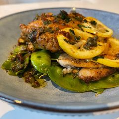 Chicken Thigh Piccata A picture of Chicken Thigh Piccata.
