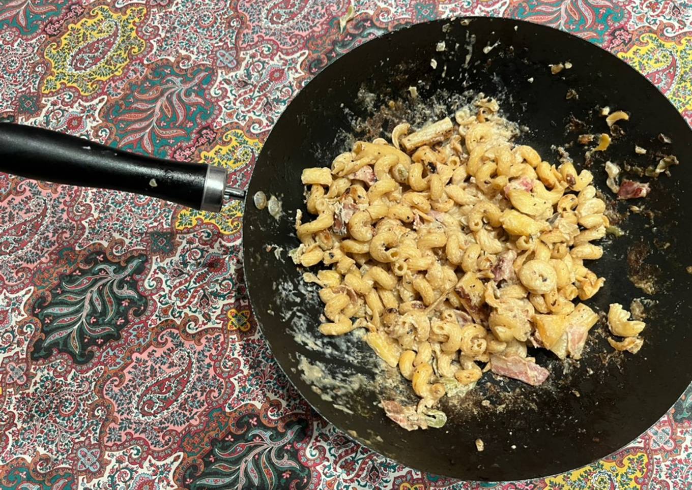 Macarrones con manzana