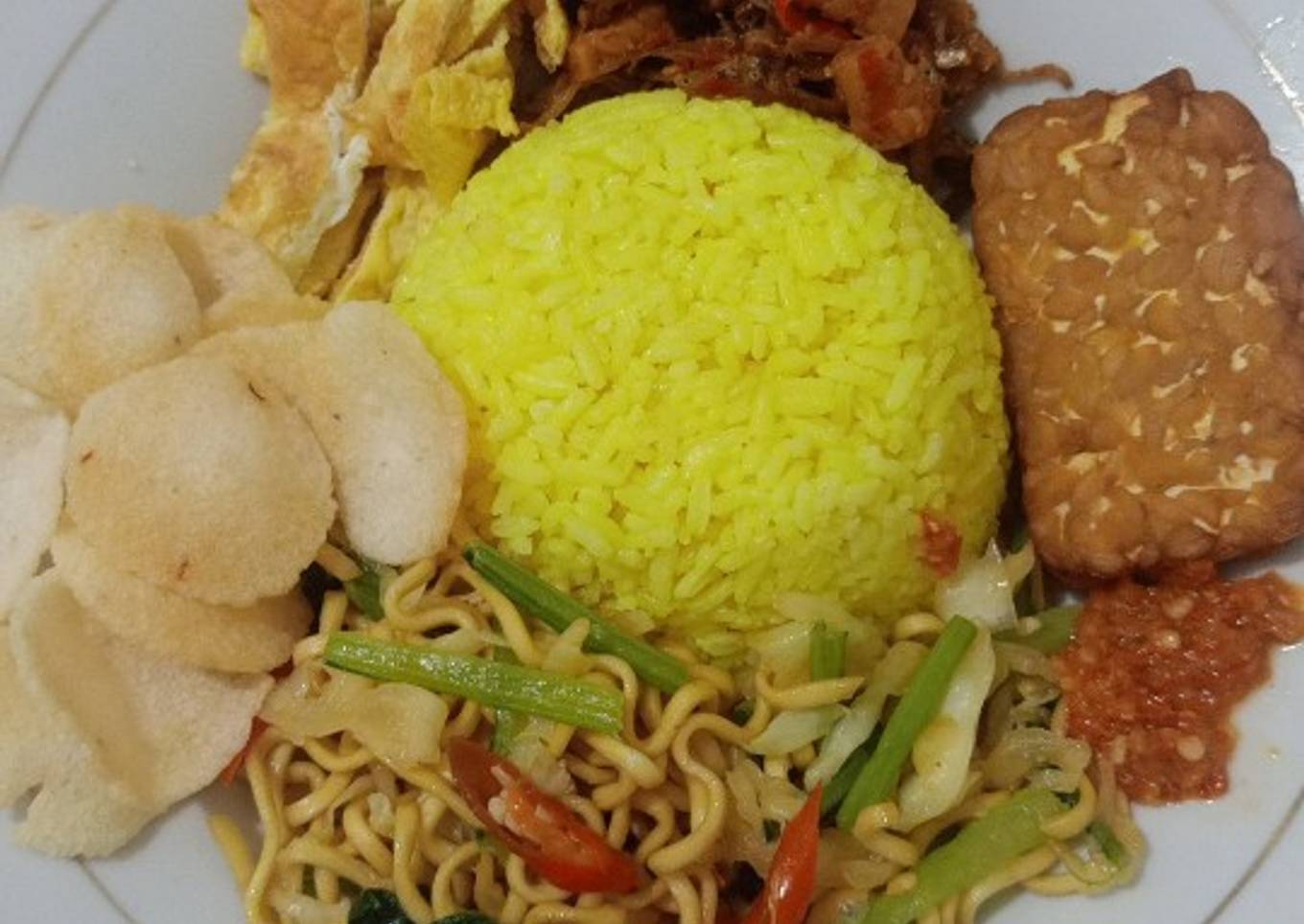 Nasi Kuning simpel