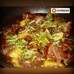 A picture of Mutton Karahi.