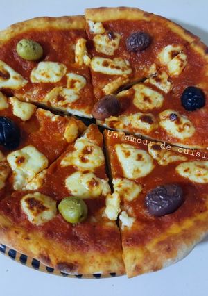 Une photo de Pizza au fromage 🍕 🧀