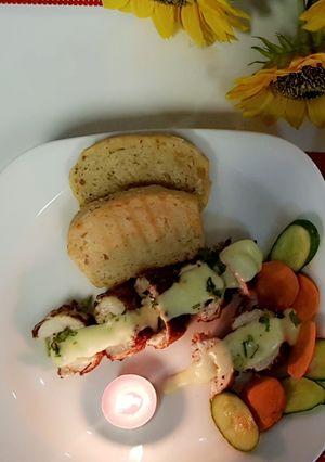 A picture of Chicken cheese stuff rollups.