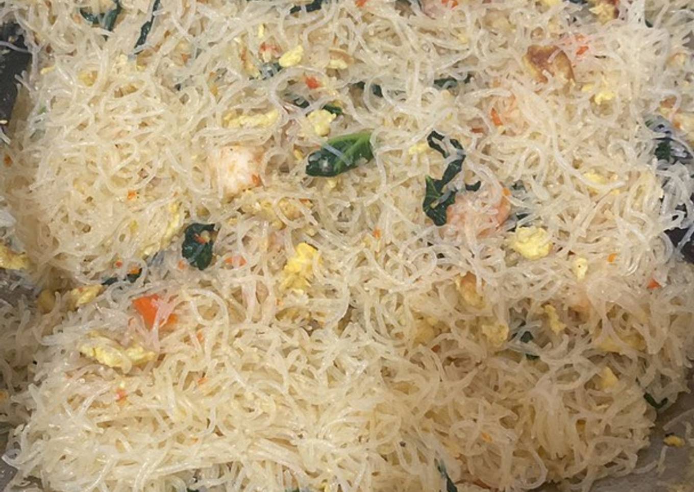 Bihun goreng tanpa kecap