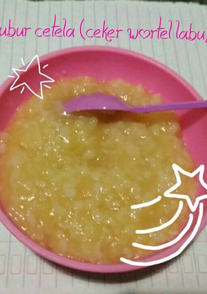 Foto resep Mp asi 8m bubur cetela (ceker wortel labu)