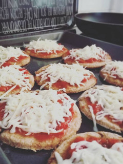 Una foto de Pizza saludable con masa integral
