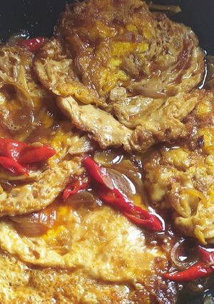 Foto resep Telor Ayam Ceplok Masak Kecap