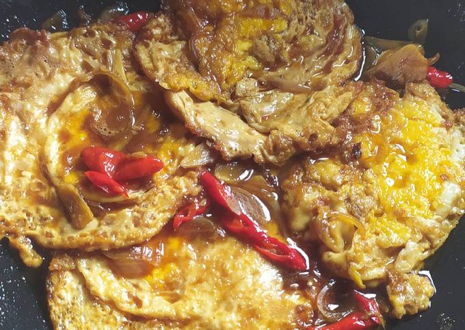 Telor Ayam Ceplok Masak Kecap