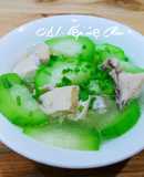 Canh gà hầm bí xanh