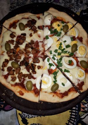 Una foto de Pizza casera