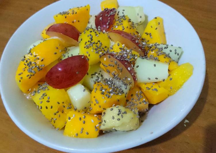 Resep Salad Buah Madu Lemon Chiaseed Super Enak