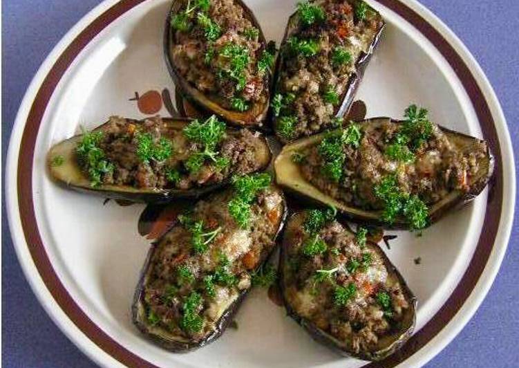Фаршированные баклажаны с мясом