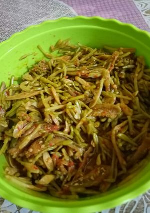 Foto resep Tumis kembang kates teri pedas