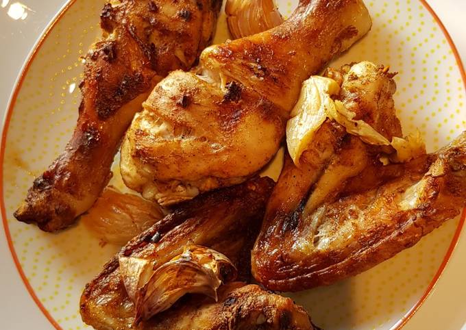 Recipe of Favorite Garlic Butter Roast Chicken Drumstick &amp; Wings