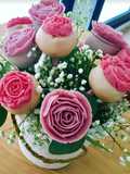 Cake pops en forma de rosa para San Valentín