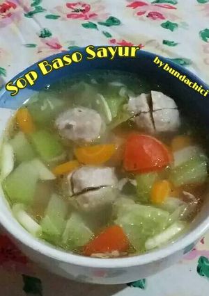 Foto resep Sop Baso sayur