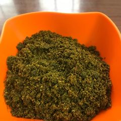 A picture of Curry leaves chutney powder.
