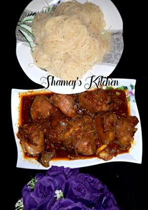 A picture of Spaghetti and fish Stew.
