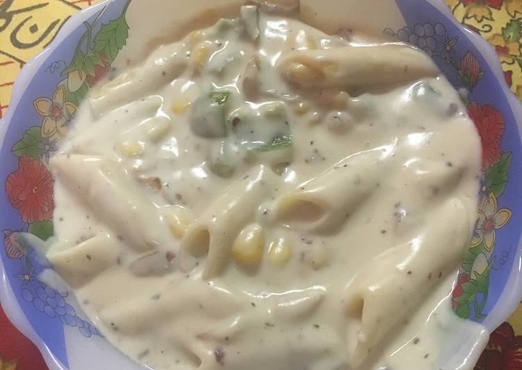 Easiest Way to Make Pasta in white sauce
