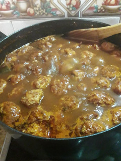 Una foto de Albóndigas con salsa de tomate
