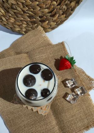 Foto resep 420. Bola jelly kopi siram susu