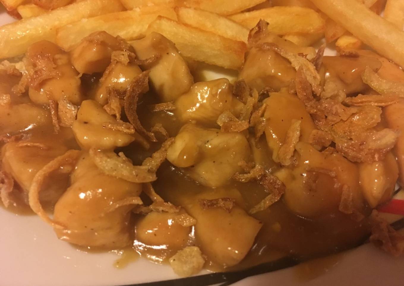 Pollo en salsa de mostaza y miel