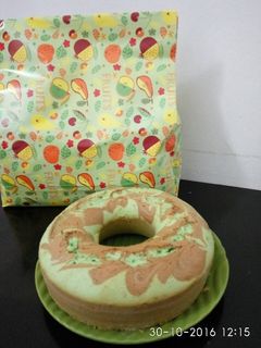 Foto resep Bolu Marmer Aroma Pandan