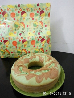 Foto resep Bolu Marmer Aroma Pandan