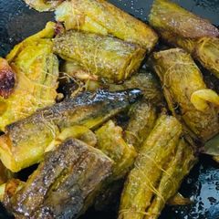 A picture of Bharwa Karela.