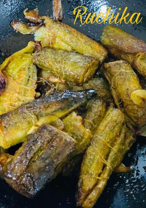 A picture of Bharwa Karela.