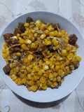 Tumis jagung daging ampela ayam
