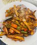 Honey chilli potatoes