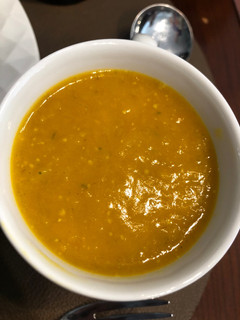 Una foto de Sopa crema de zapallo
