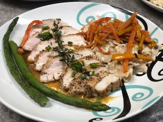 Macon Chicken w/ Peach Mint Purée