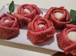 Palacsinta rózsa (glutén- és tejmentes) recept fotója