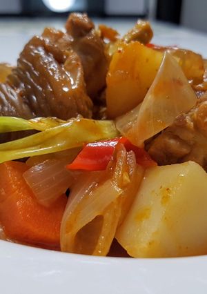 韓式辣燉雞/冬粉 的食譜成品照片
