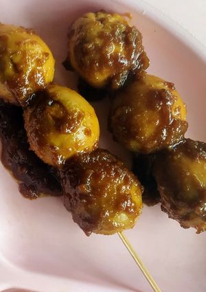 Foto resep Sate Telur Puyuh khas Bubur Ayam