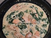 Gambar creamy spinach