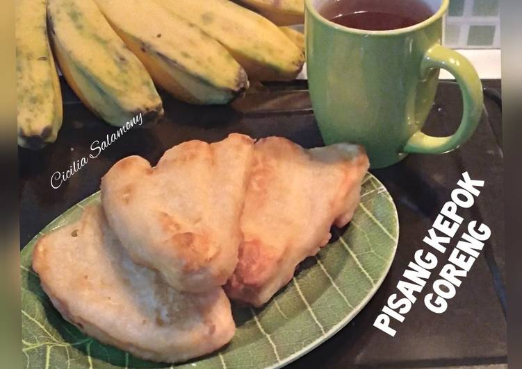 Resep masakan Pisang Kepok Goreng Kriuk | Cara Bikin Pisang Kepok Goreng Kriuk Yang Lezat