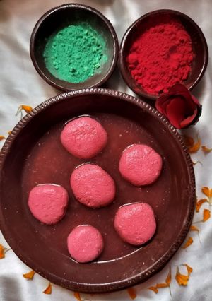 A picture of Pink rasgulla.