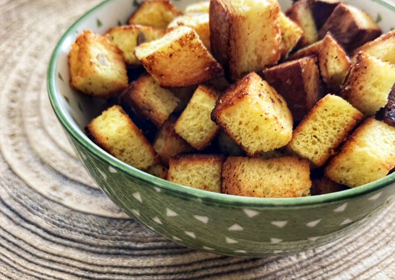 Croutons o picatostes saludables