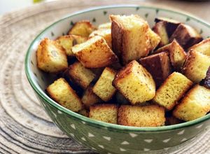 Una foto de Croutons o picatostes saludables